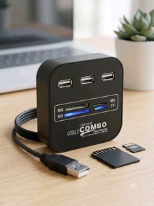 USB 2.0 Combo Hub + Card Reader