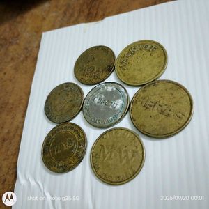 set of 7 Collectible worldwide tokens