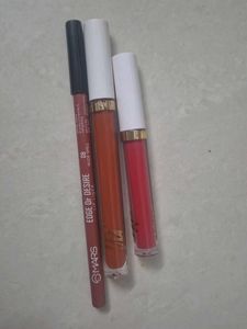 Mars Lip Liner & Liquid Lipsticks Set (MYGLAMM)