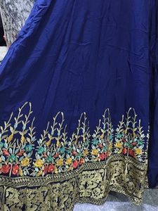 beautiful elegant Blue gown with duppata