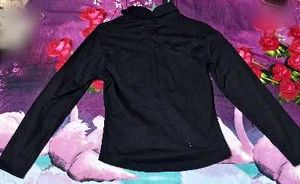 Black &amp; White Long Sleeve Turtleneck Top