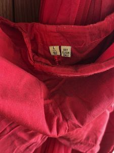 Yellow Kurta with Red Bottom and Dupatta