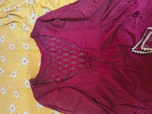 Elegant Maroon Ethnic Gown