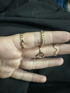 Gold Tone Ring Set (9pcs)