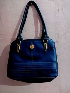 New Chic Blue leather Handbag