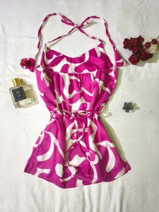 Halter neck short kurti 🌷