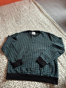Gingham Checkered Long Sleeve Sweatshirt