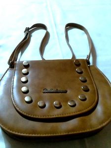 Vintage Studded Saddle Bag