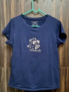 Van Heusen Navy Blue T-Shirt