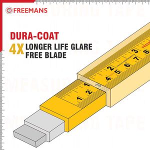 FREEMANS IKON 5m:19mm Steel Inchi Measuring Tape -