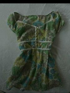 Floral Print baby doll top