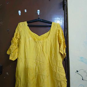 Elegant Yellow Kurta Set with Dupatta