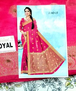 NEW ROYAL PINK SAREE