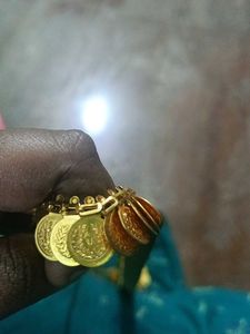 Gold Tone Coin Necklace