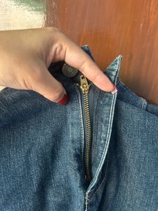 Vintage Suzans Denim Midi Skirt