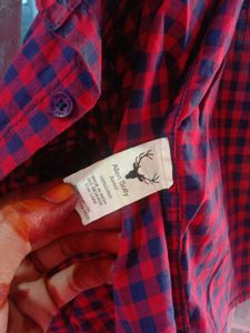 Allen Solly Red &amp; Blue Check Shirt