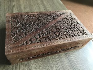 wooden jewellery box