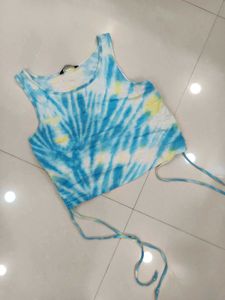 Tie-Dye Crop Tank Top