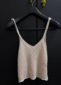 powder pink Knit Tank Top beach /boho