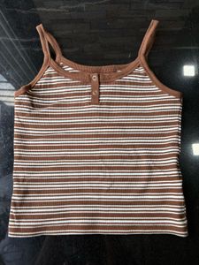 Westside Striped Spaghetti Strap Tank Top