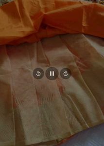 orange wedding gown