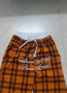Checkered Wide Leg Pants