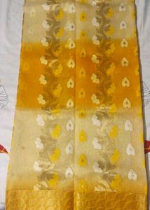 Gorgeous Yellow festive Saree