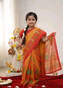 Adorable Kids Jamdani Saree