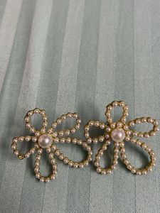 Pearl Flower Earrings