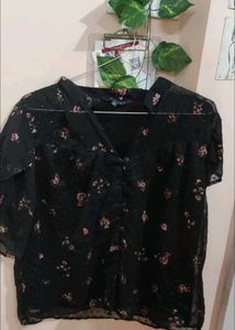 Floral  Top - Button Down