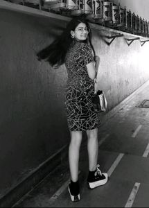 Abstract Print Bodycon Dress