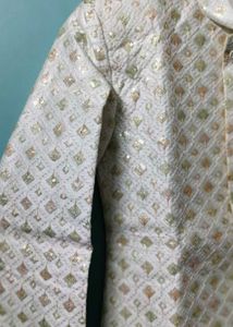 Off White Sherwani For Boys