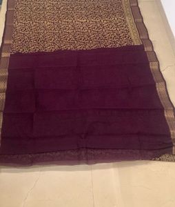 Elegant  Wine  colour  Saree