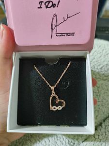 Giva Rose Gold Infinity Heart Pendant