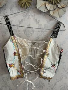 Navratri Embroidered Crop Blouse