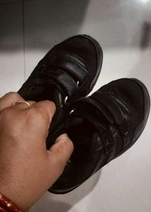 Kids Black School Shoes No.7