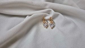 Anti-tarnish Heart Switch Detachable Hoops