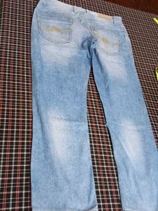 Light Wash Straight Leg Jeans