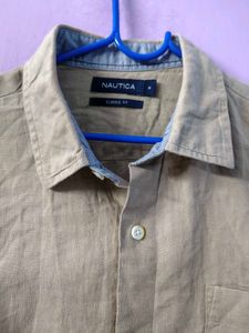 Nautica Men's Long Sleeve Button-Up Shirt