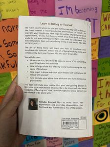The Art of Being Alone - Book