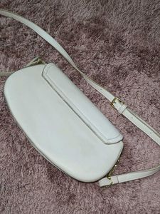 double sling Stylish Bag with gold accent chain