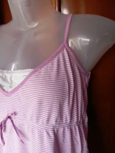 Cute Pink Striped Camisole Top