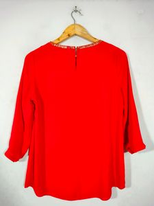 Red Casual Top (Women's)