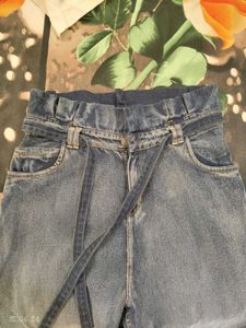 High Waisted Paperbag Jeans