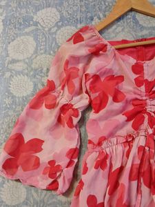 Flowy Floral Print Dress