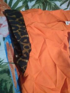 Vibrant Orange Sleeveless Top