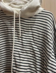 Korean Striped Hoodie Sweatshirt