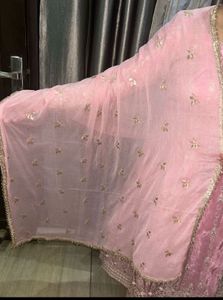Beautiful Pink Embroidered Dupatta