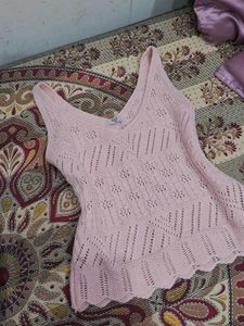 Chic Pink Knit Cami