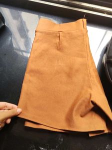 Trendy Buckled A-Line Skirt